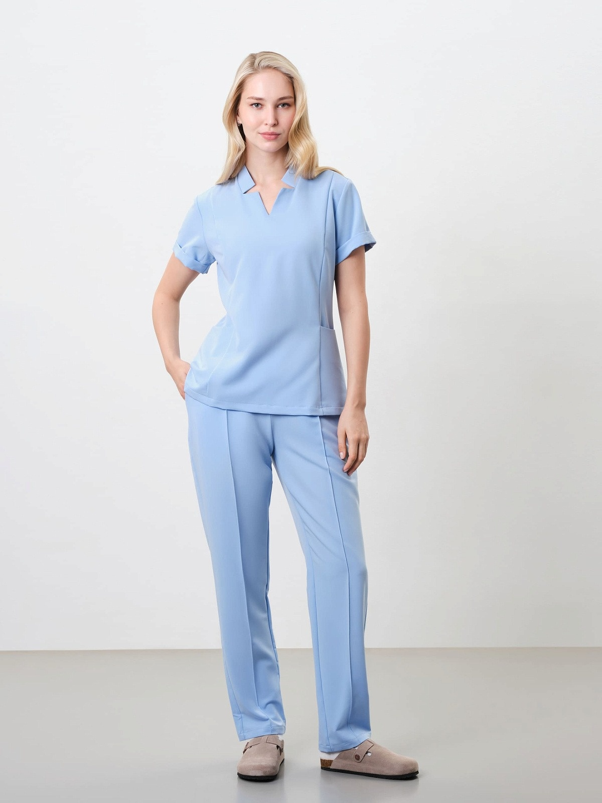 Classic Blue Toubib Pro™ Scrub Top