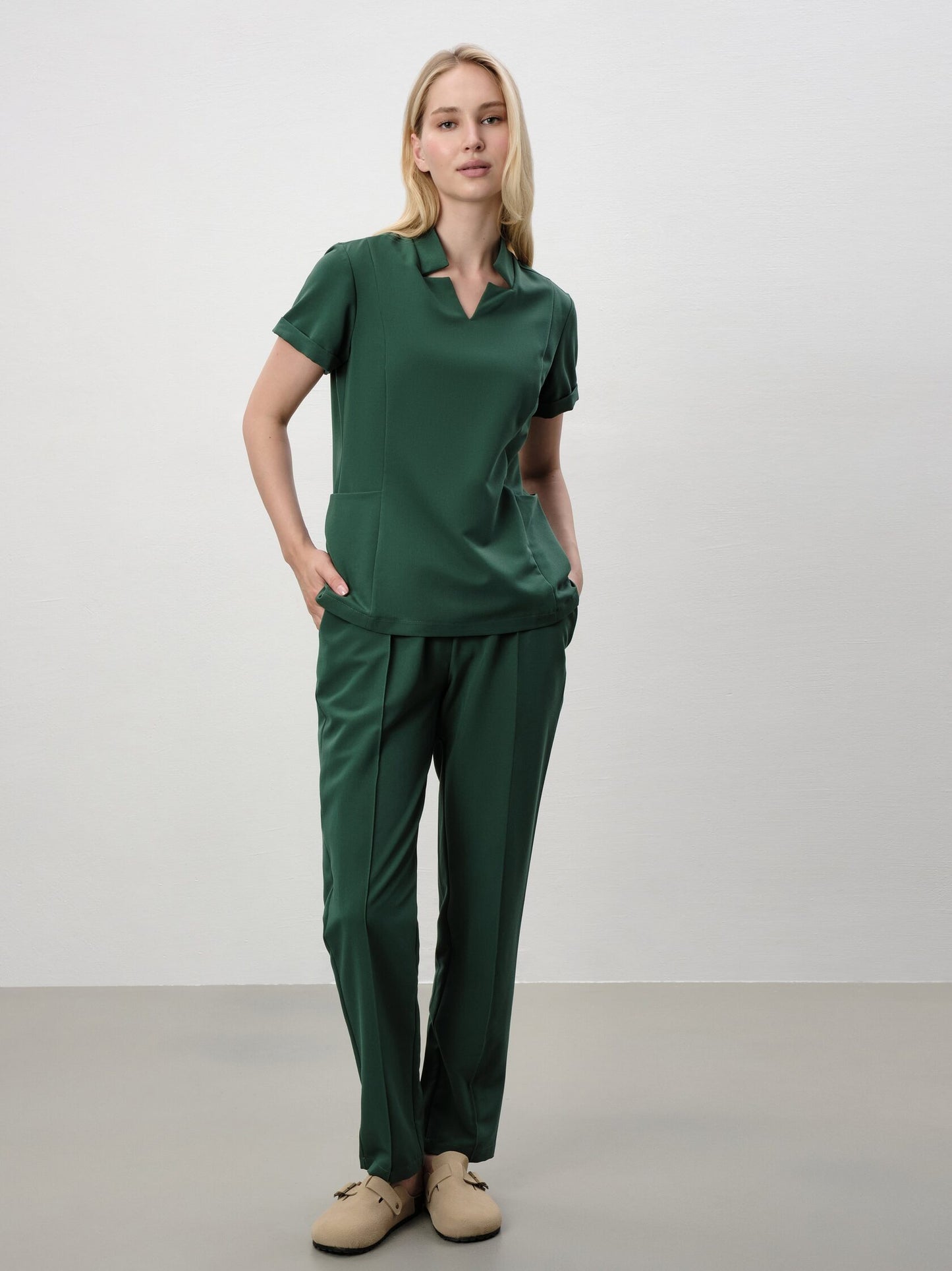 Basic Green Toubib Pro™ Scrub Top
