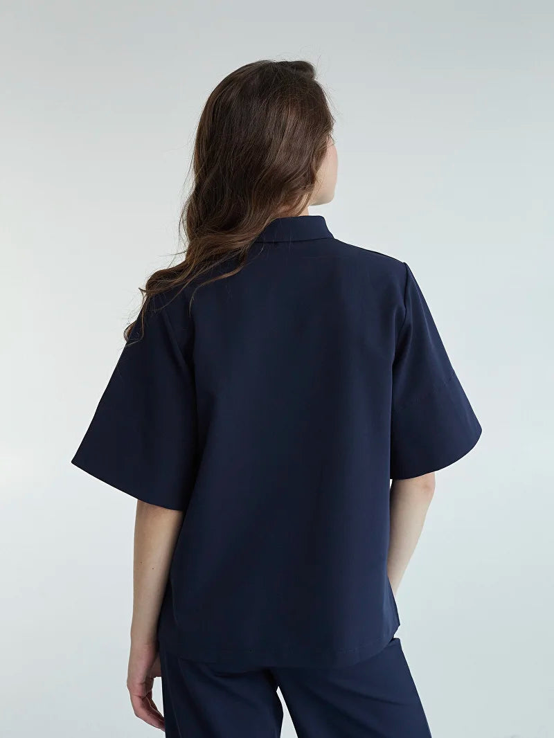 Navy blue Gent™ Scrub Top