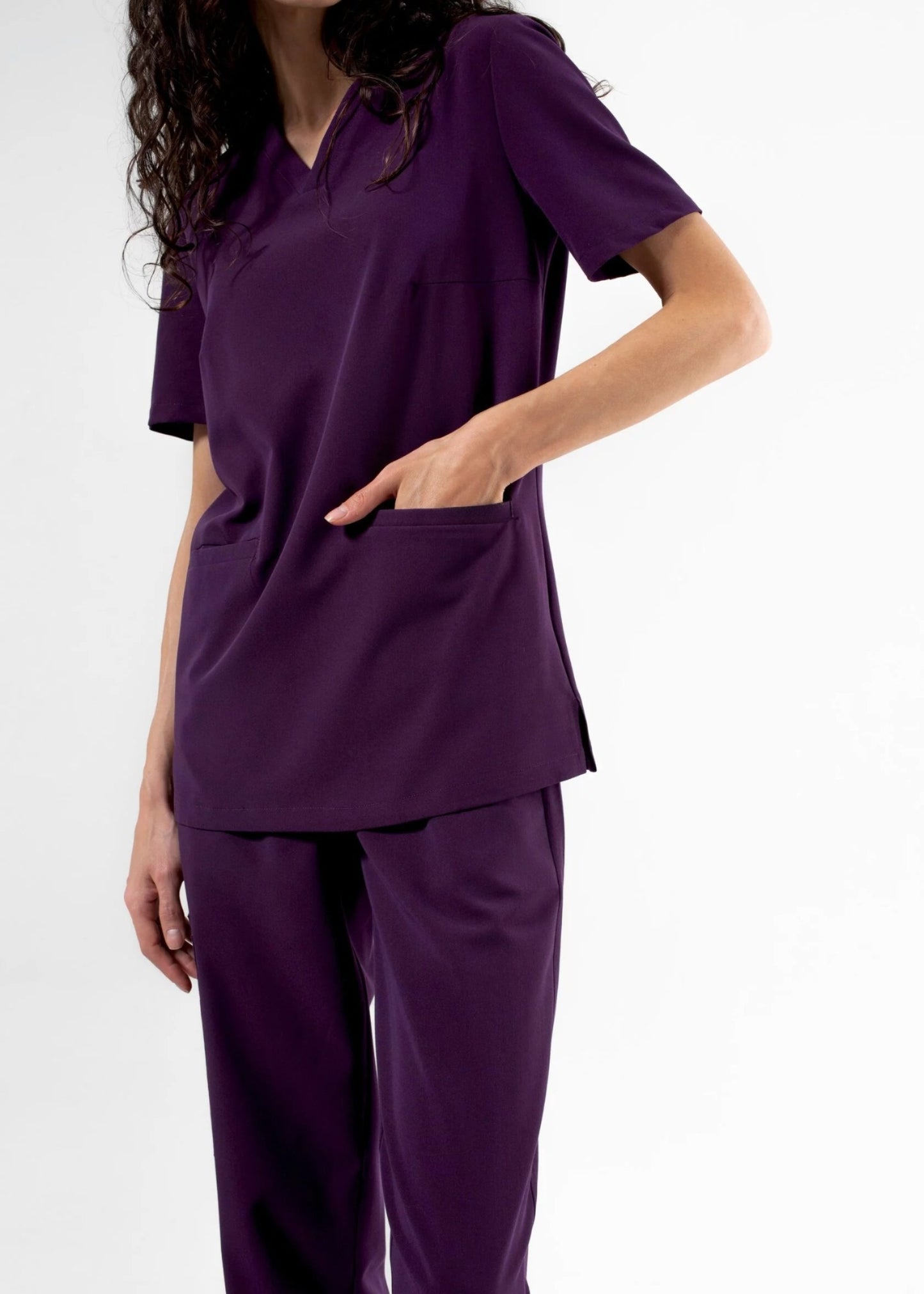 Basic Grape™ Scrub Top