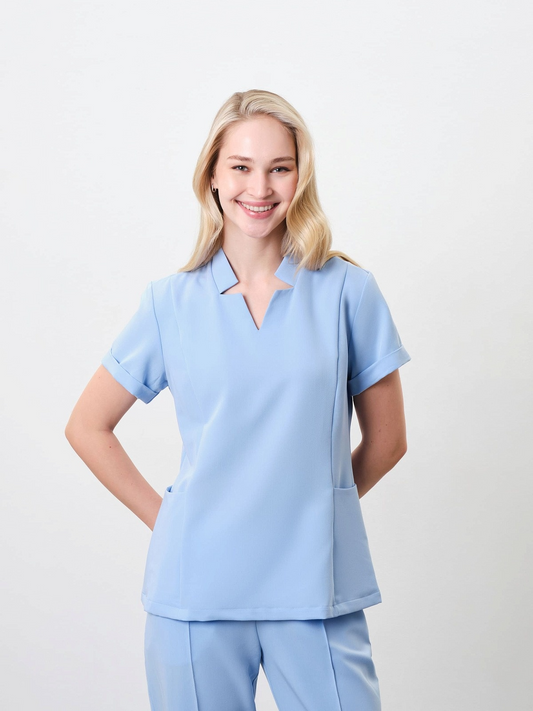 Classic Blue Toubib Pro™ Scrub Top