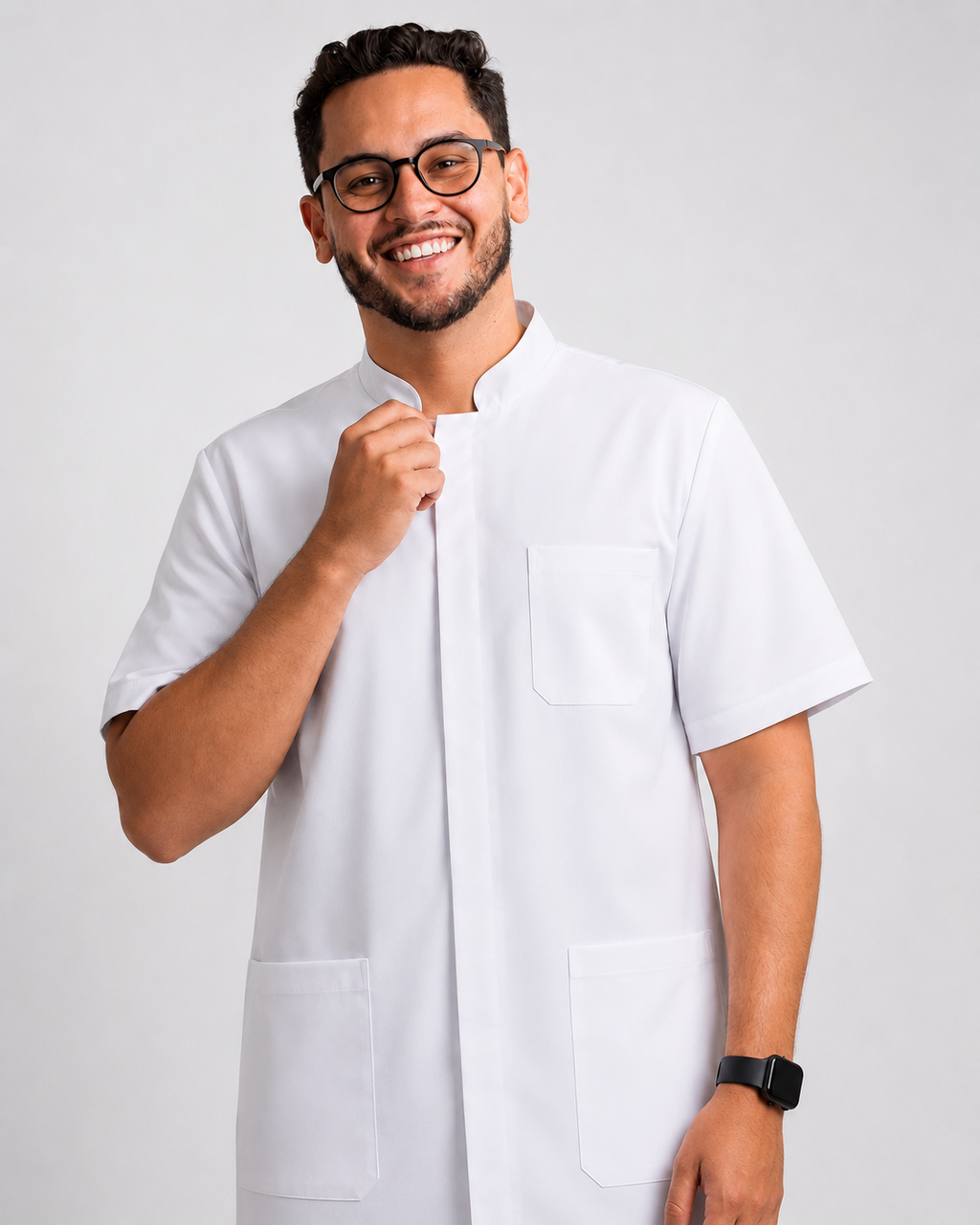 Toubib Pro - Blouse demi manches col officier