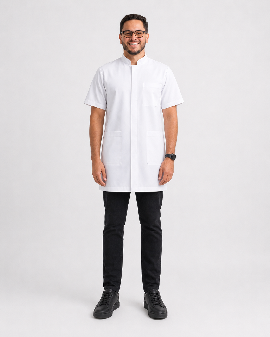 Toubib Pro - Blouse demi manches col officier
