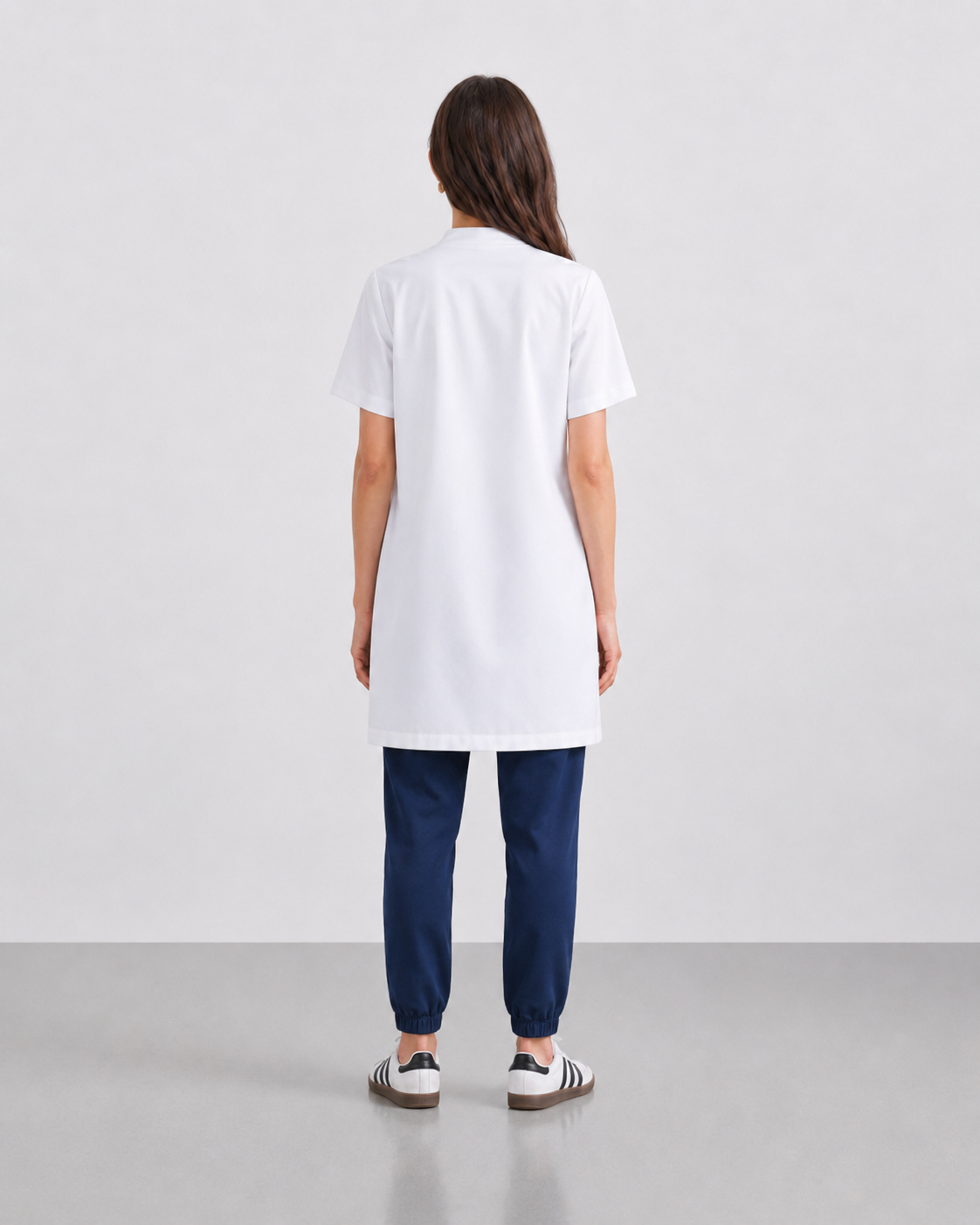 Toubib Pro – Blouse Demi-Manche à Col Mao