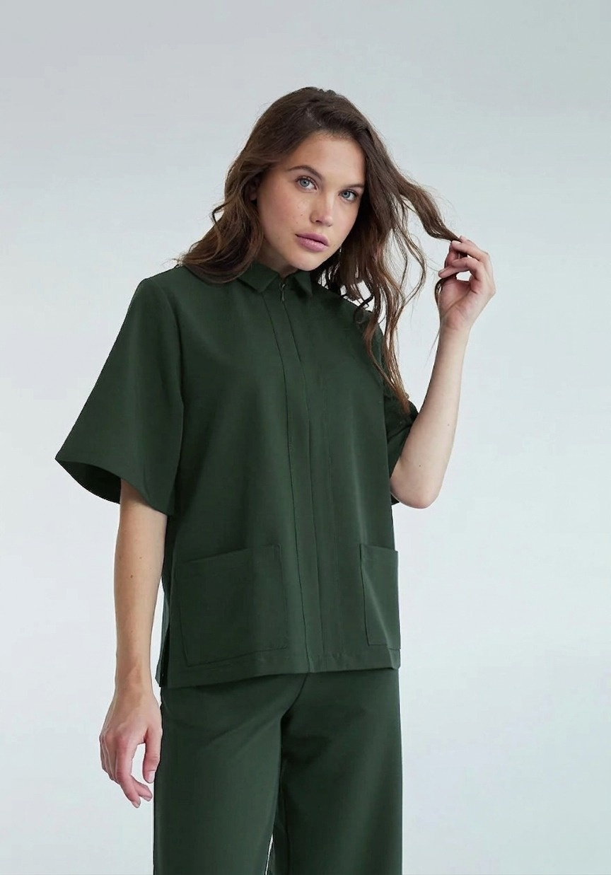Basic Green Gent™ - Haut du pyjama de bloc