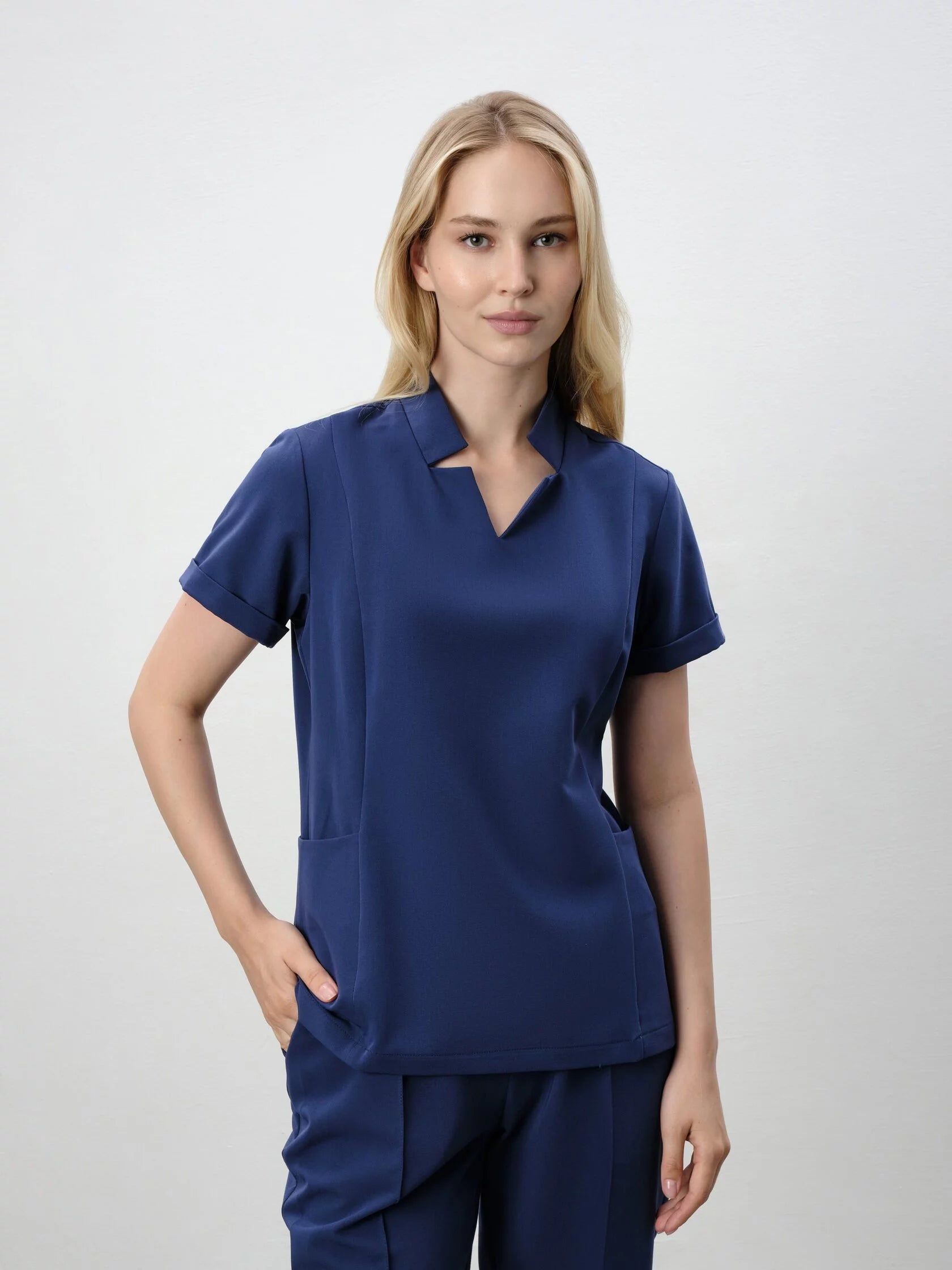 Navy blue Toubib Pro™ - Haut du pyjama de bloc